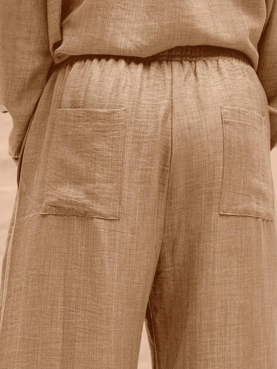 Musero Oversized Linen Pants Only Spring Summer Vacation Easter