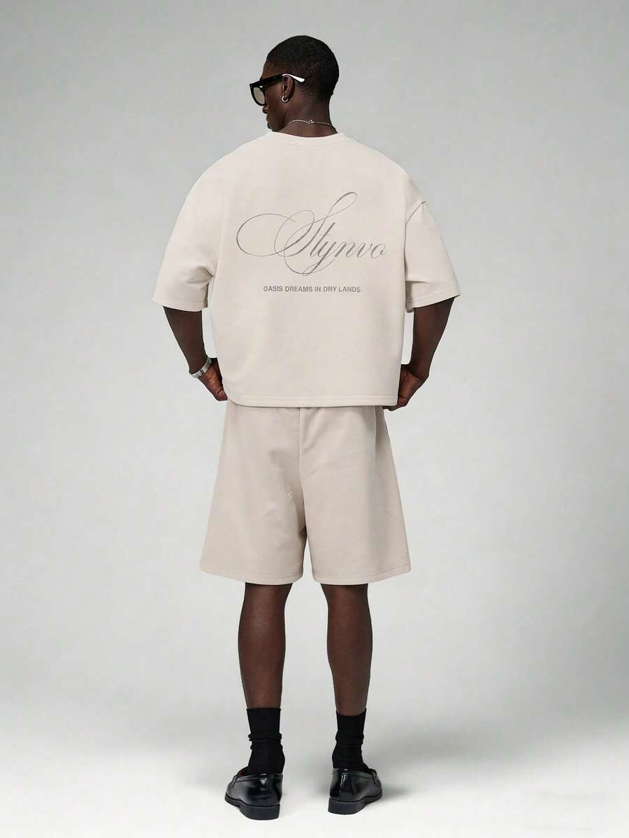 PAVTROS Men's Casual Contrast Color Short Sleeve T-Shirt And Shorts Set, Summer