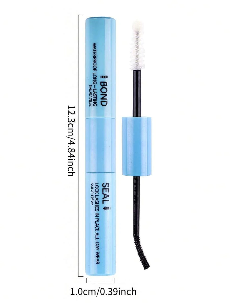 2-in-1 Eyelash & Cluster Lash Glue – Strong Hold, 72H Long Lasting, Quick Dry, Beginner Friendly